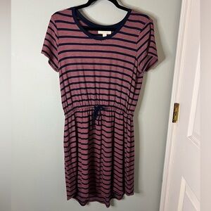 Olive & Oak Navy and Pink Striped Dress/Tunic